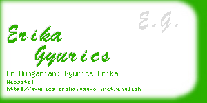 erika gyurics business card